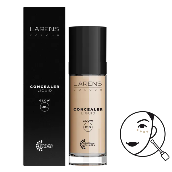Tekutý korektor rozjasňujúci - Larens Colour Liquid Concealer Glow 20 ml