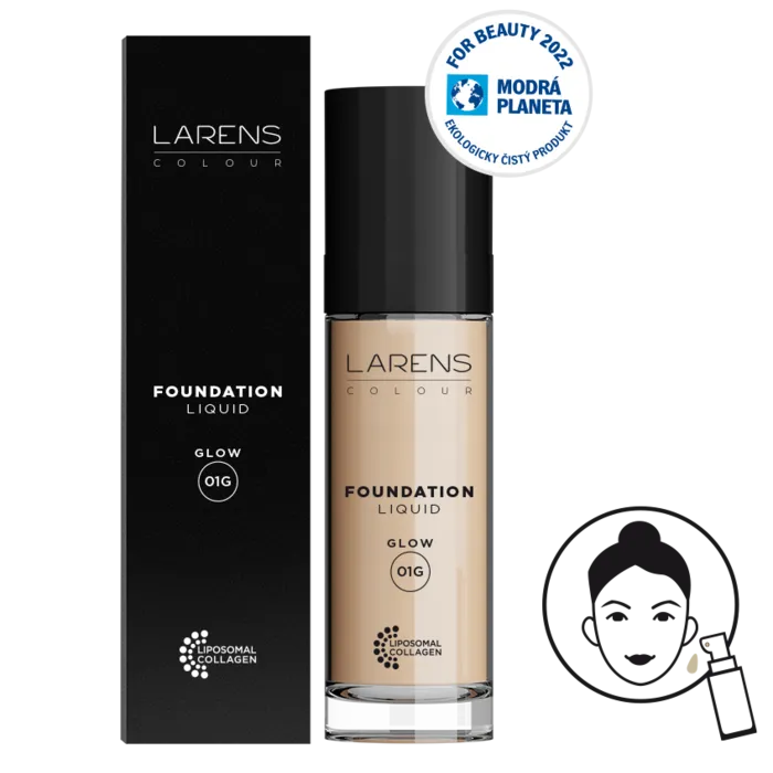 Rozjasňujúci Make-up Larens Colour Liquid Foundation Glow 30 ml