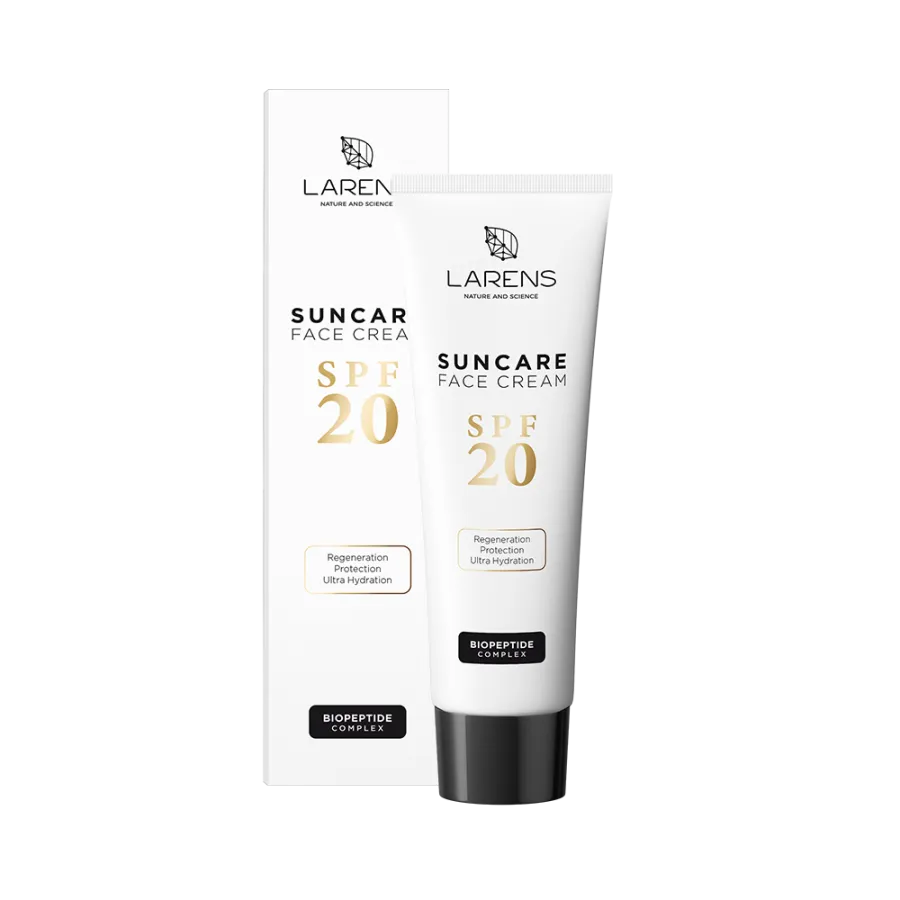 Opaľovací a revitalizačný krém na tvár - Sun Care Face Cream  SPF 20 Larens, 50ml