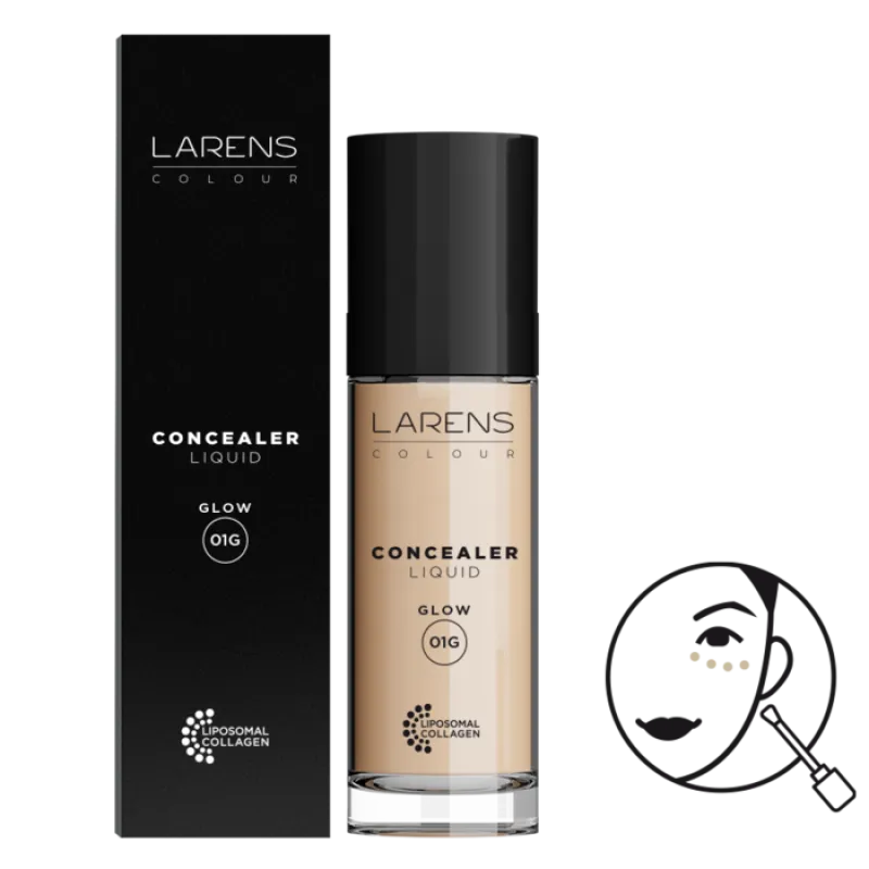 Tekutý korektor rozjasňujúci - Larens Colour Liquid Concealer Glow 20 ml