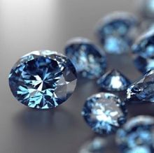 Blue Moissanite - modrý diamant  